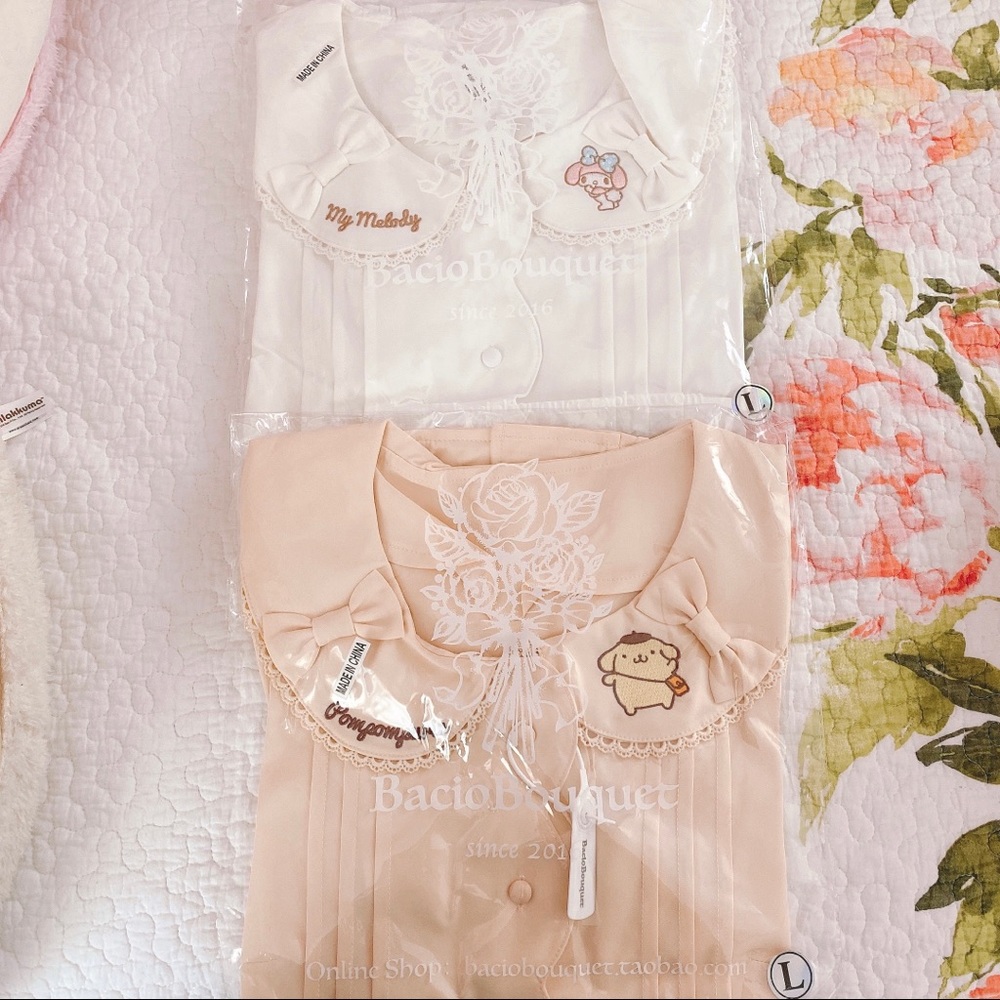 Bacio Bouquet Sanrio Melody Purin Lolita Blouses